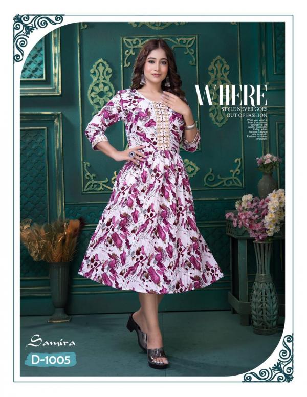 Trendy Samira Fancy Printed Kurti Collection